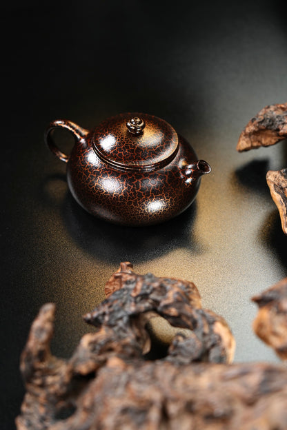 原礦紫泥貝殼燒寒江紫砂壺「20250827每日特價」