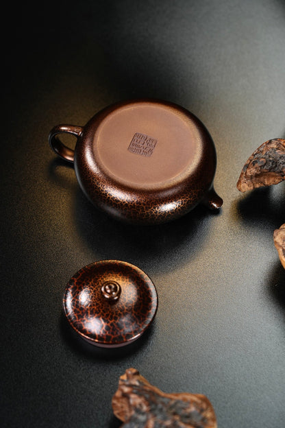 原礦紫泥貝殼燒寒江紫砂壺「20250827每日特價」