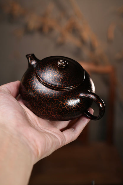 原礦紫泥貝殼燒寒江紫砂壺「20250827每日特價」