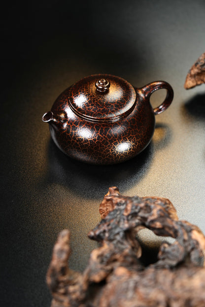 原礦紫泥貝殼燒寒江紫砂壺「20250827每日特價」