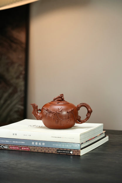 原礦極品降坡泥松鼠葡萄紫砂壺「20260314每日特價」