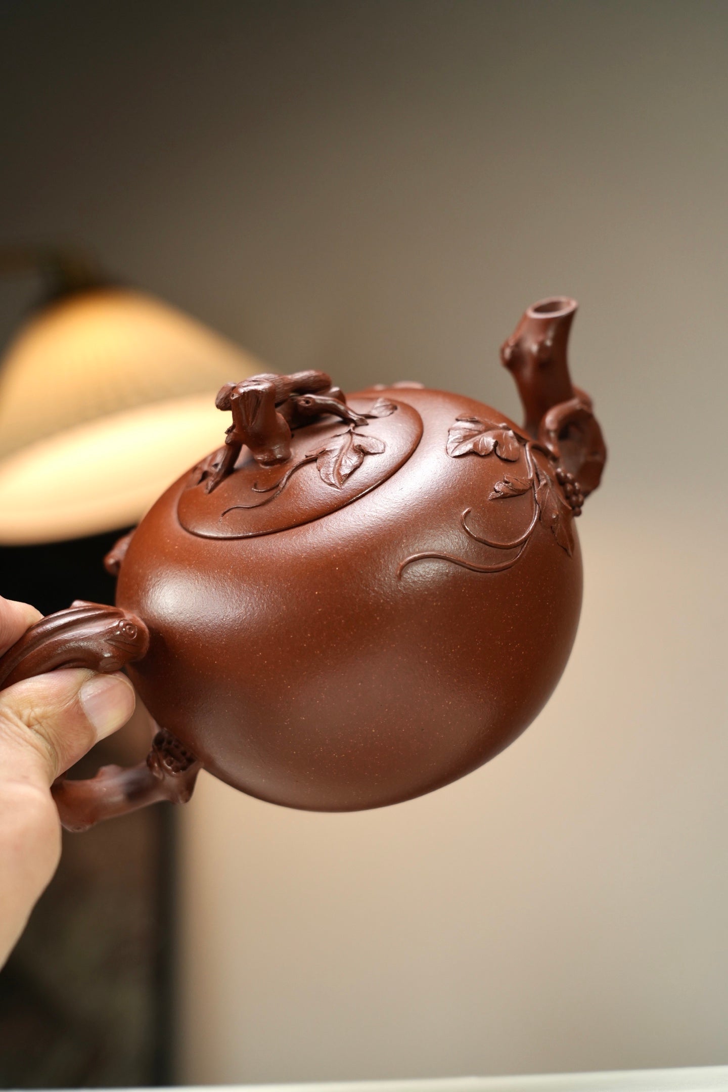 原礦極品降坡泥松鼠葡萄紫砂壺「20260314每日特價」