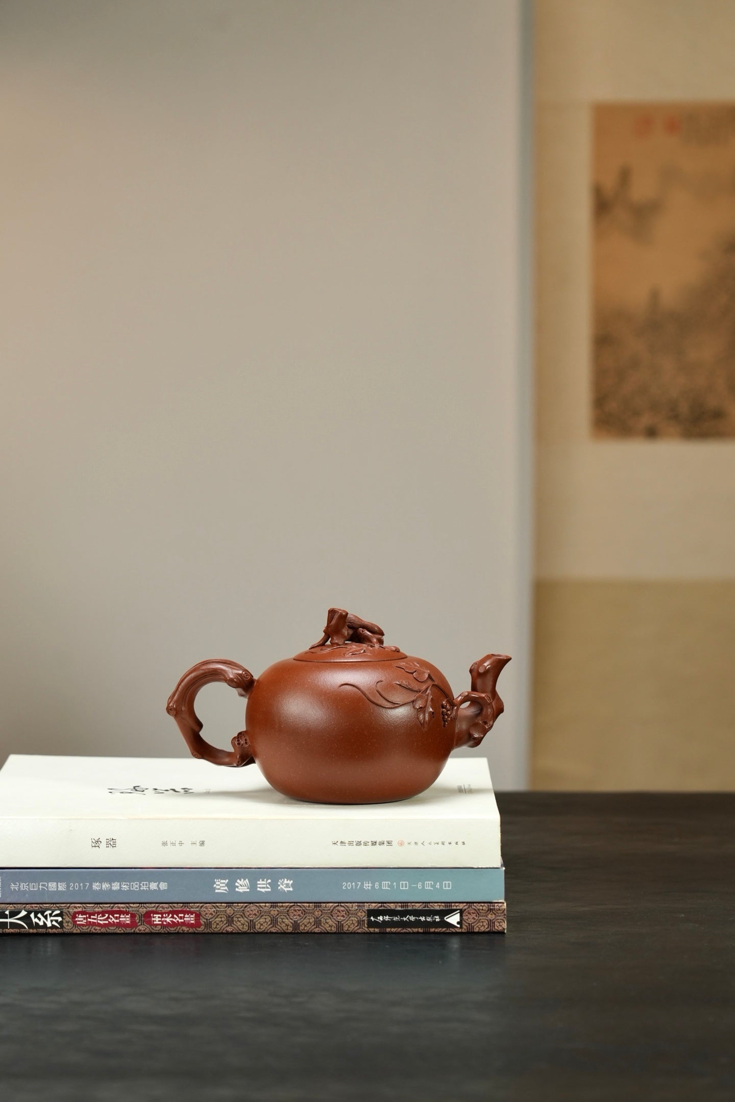 原礦極品降坡泥松鼠葡萄紫砂壺「20260314每日特價」