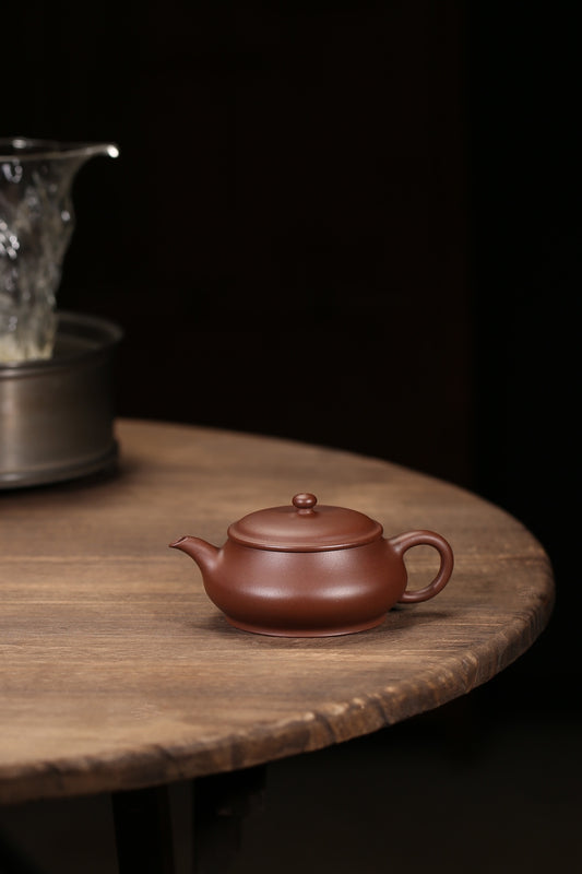 文革老紫泥明炉紫砂壶