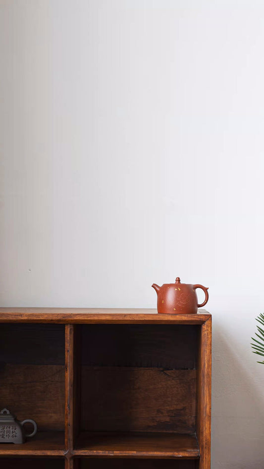 原矿红降坡汉铎紫砂壶