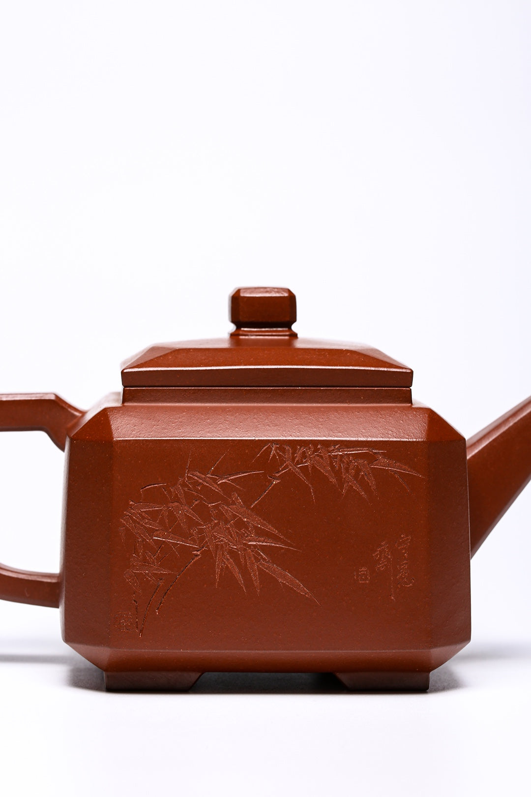 [Collection grade] Original ore bottom slot Qing Sifang Zisha teapot