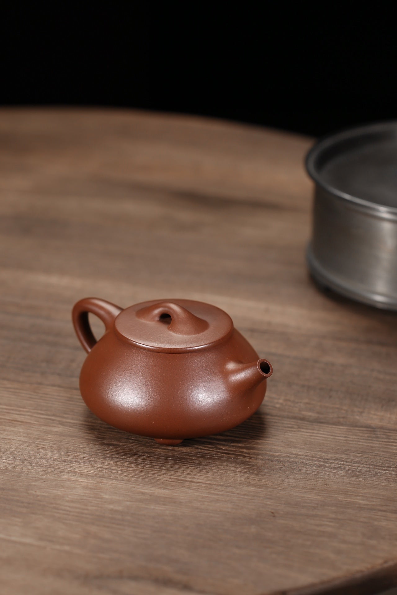 Cultural Revolution old Zimu Jingzhou stone scoop Zisha teapot