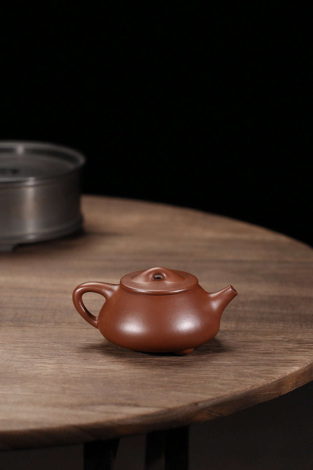 Cultural Revolution old Zimu Jingzhou stone scoop Zisha teapot