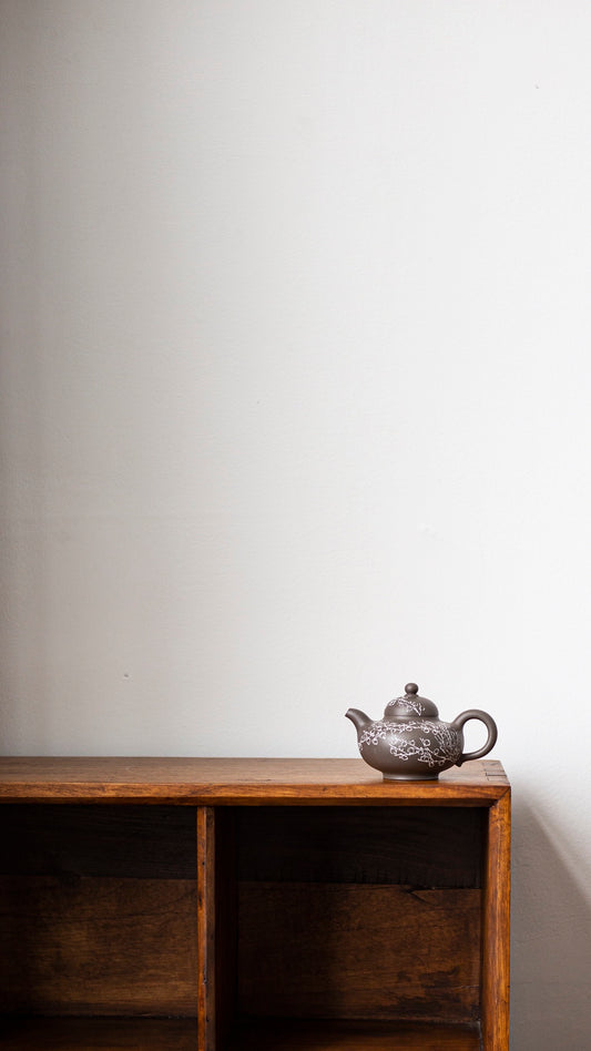 清灰料华颖紫砂壶