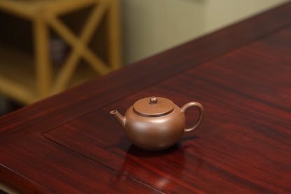 Cultural Revolution old purple clay Ming style horizontal purple clay teapot
