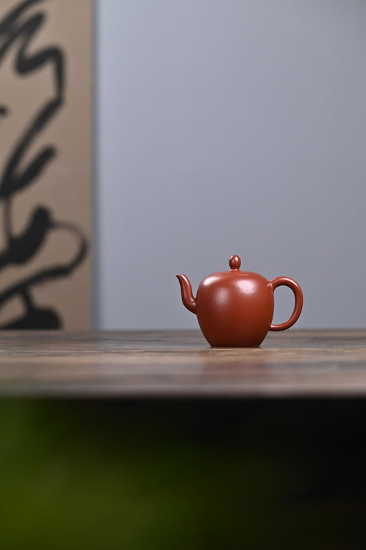 精工朱泥美人肩紫砂壶