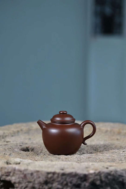 Raw ore old purple mud Dabin ring button purple sand teapot