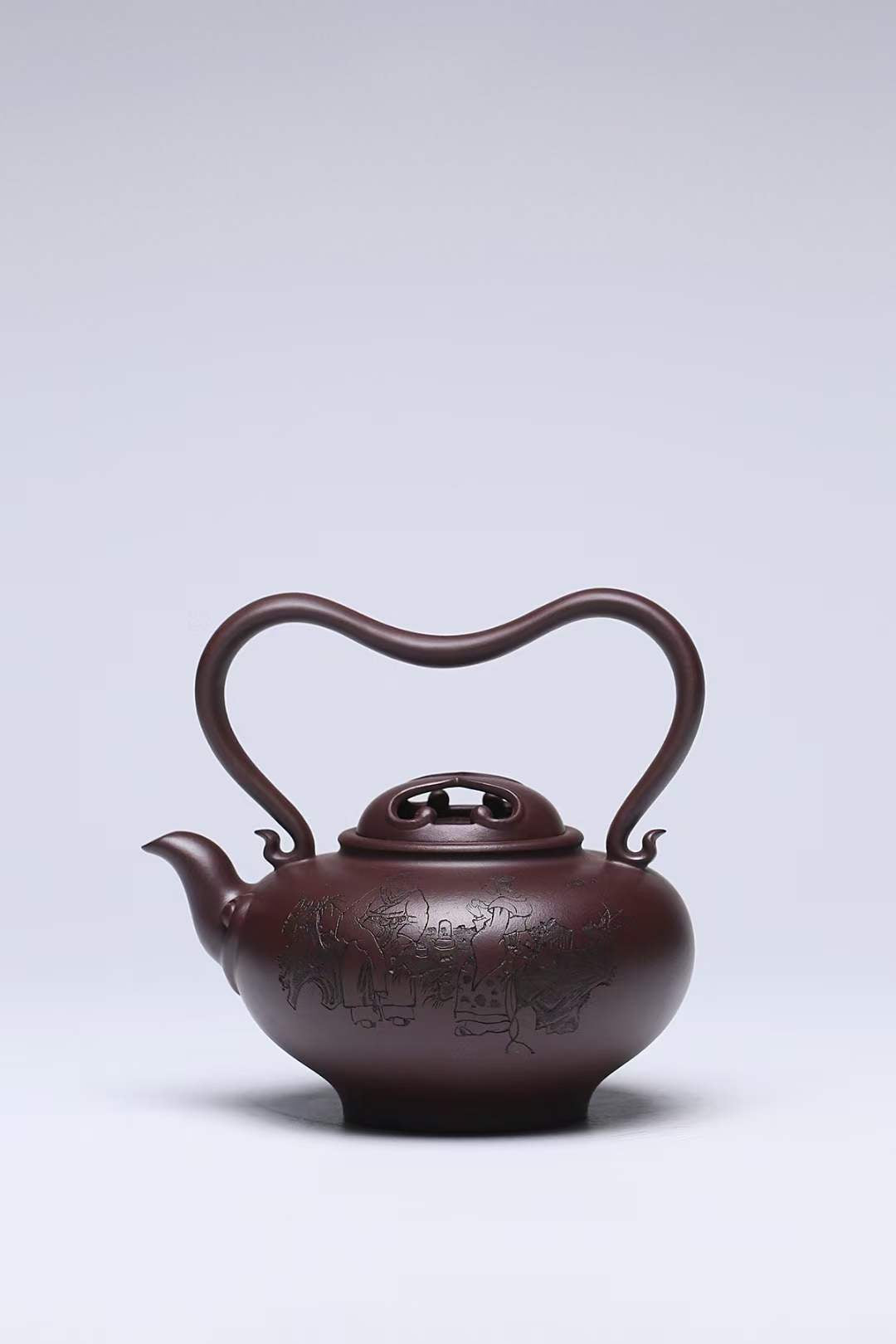 [Collection grade] Raw ore purple clay and Hemeimei purple clay teapot