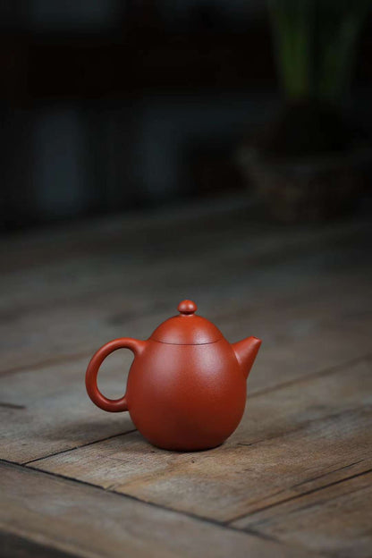 Raw ore old red clay dragon egg purple clay teapot