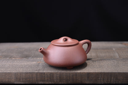 Purple Clay Middle Slot Qingjingzhou Stone Scoop Zisha Teapot