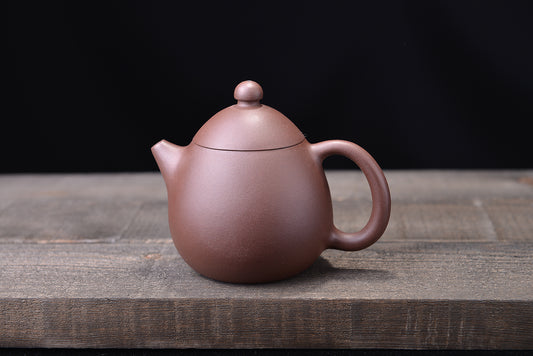 Purple Clay Middle Slot Qinglong Egg Purple Clay Teapot