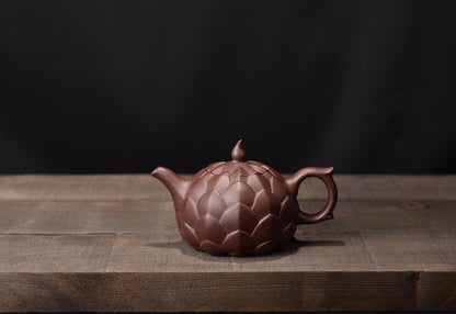 Purple clay lily purple clay teapot