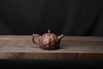Purple clay lily purple clay teapot
