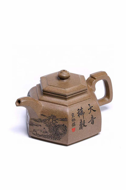 [Collection Grade] Qing Duan Hexagon Pot