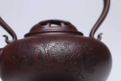 [Collection grade] Raw ore purple clay and Hemeimei purple clay teapot