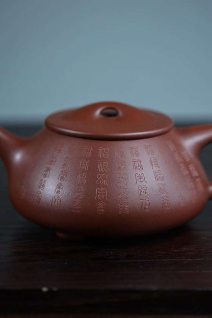 Original ore old purple mud Baifu full scoop of purple sand teapot